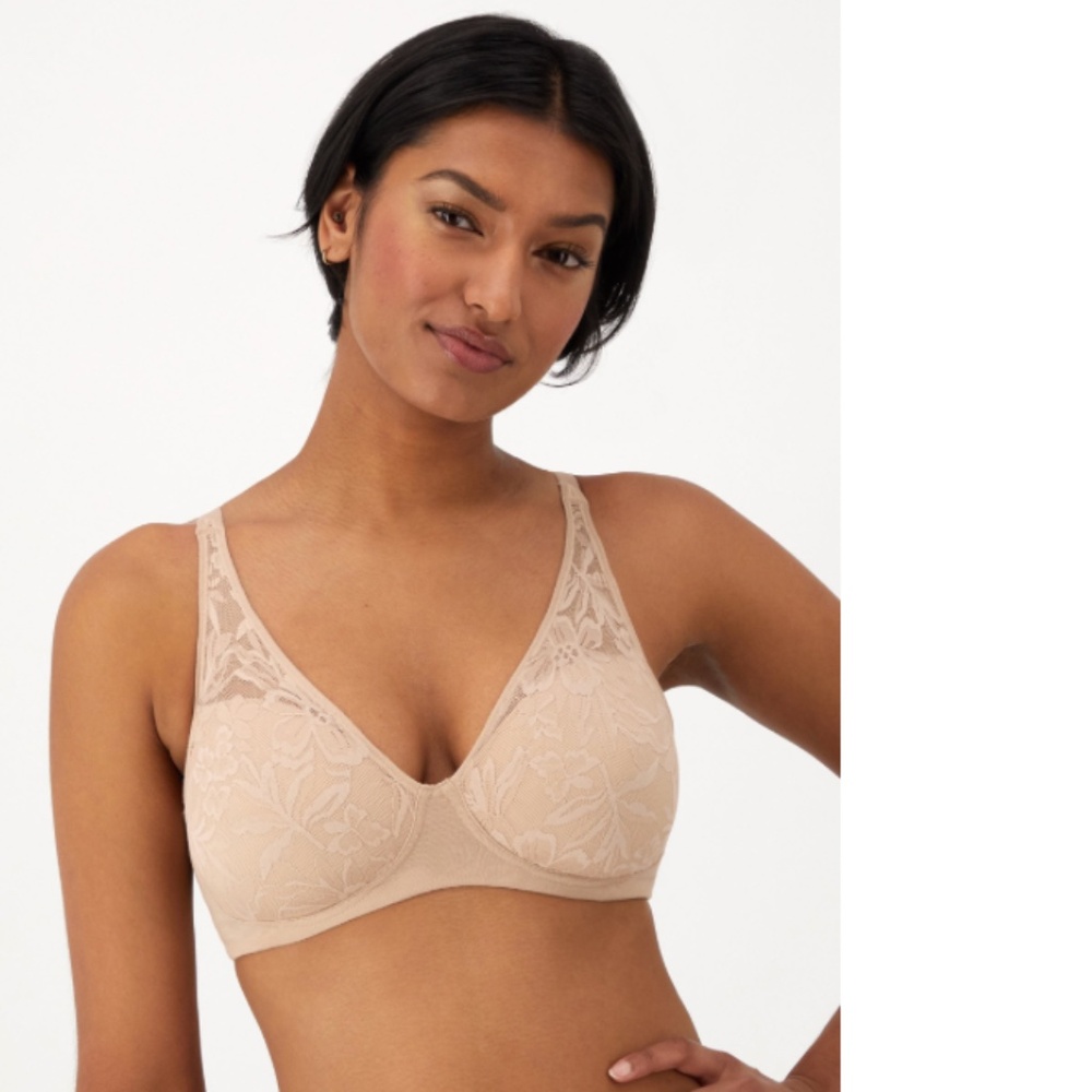 Bali Breathe Cotton Modal Wireless T-Shirt Bra Almond